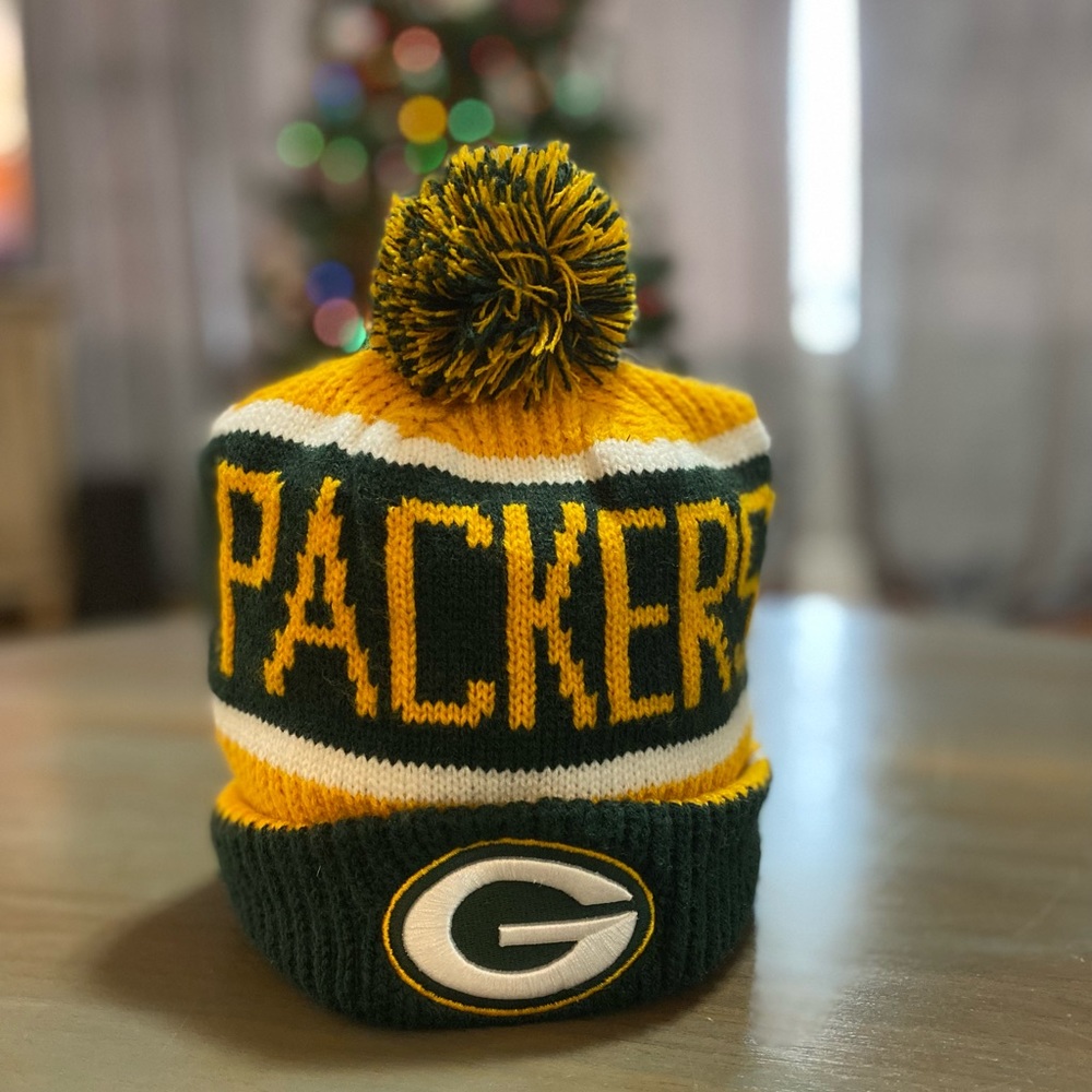 Green Bay Packers Pom Knit